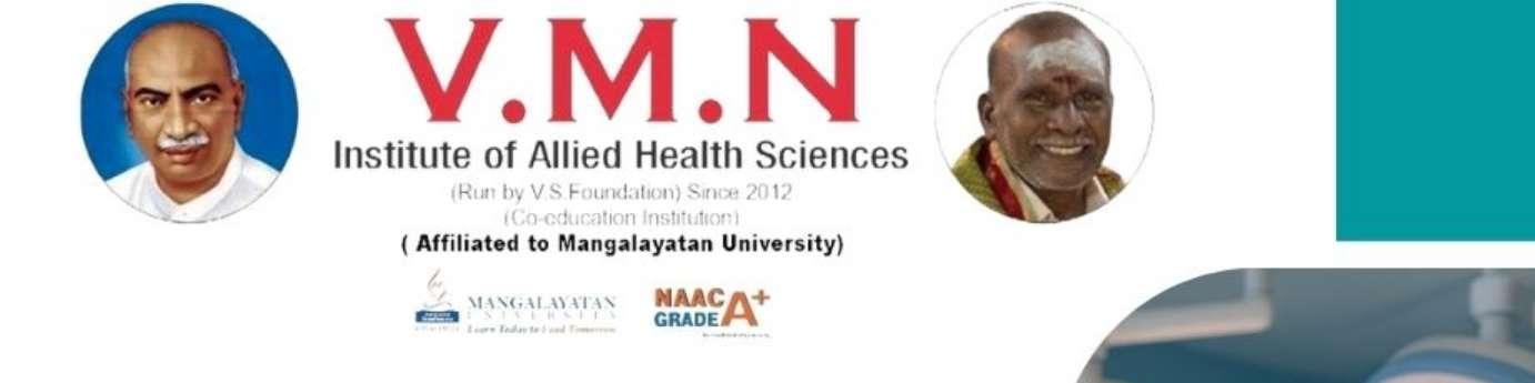 V.M.N Institute of Allied Health Sciences cover logo